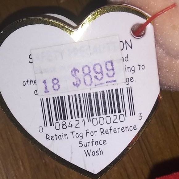 TY Beanie Kids NOELLE 2001 Retired Stuffed Bean Plush 11 Inch Toy Tag Errors - Picture 7 of 9